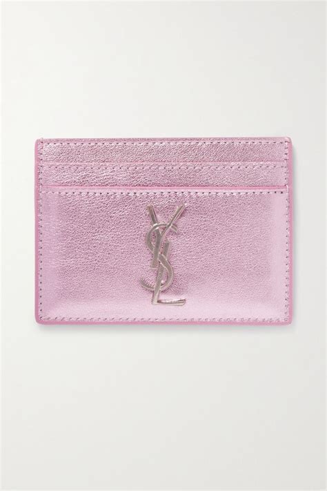 ysl card holder light pink|YSL zipped card holder.